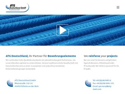 Website von ATG Deutschland GmbH