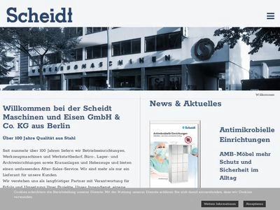 Website von Scheidt Maschinen- und Eisen GmbH & Co. KG