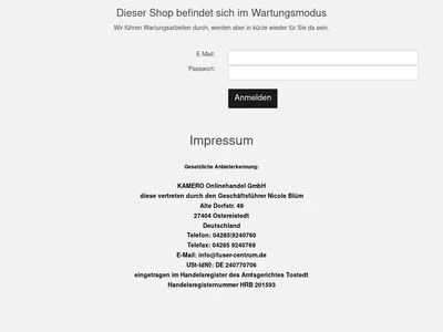 Website von Fuser-Centrum GmbH