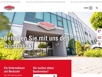 Website von Fensterfabrik W. Niederhofer GmbH
