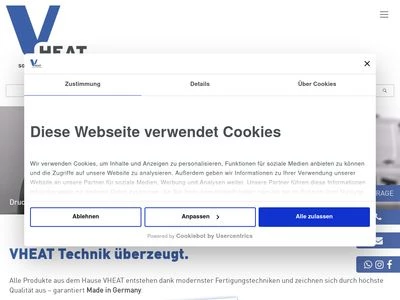 Website von VHEAT GmbH & Co. KG