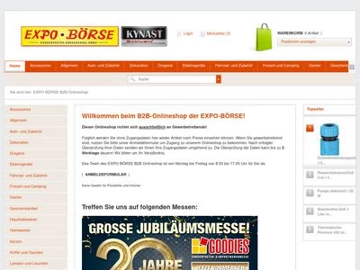 Website von Expo-Börse GmbH
