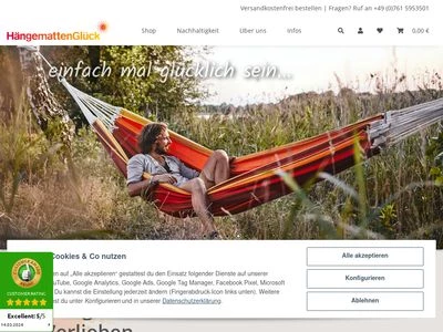 Website von HängemattenGlück GmbH