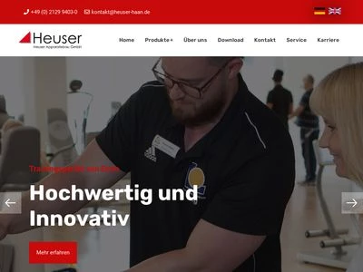 Website von Heuser Apparatebau GmbH