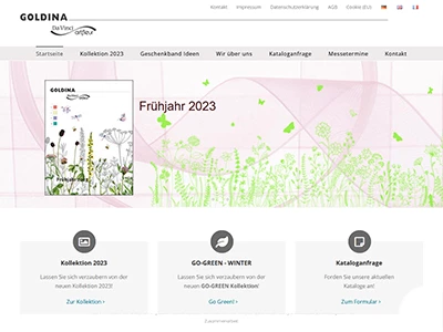 Website von Goldina Loy GmbH + Co KG