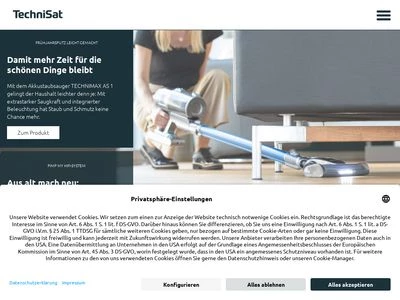 Website von Technisat Digital GmbH