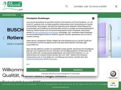 Website von BUSCH & CO. GmbH & Co. KG