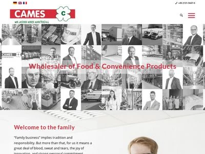 Website von Peter Cames GmbH & Co. KG
