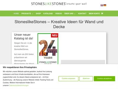 Website von Stones like Stones GmbH
