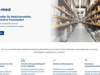 Website von Co-med GmbH & Co.KG