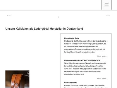 Website von LINDENMANN GmbH & Co. KG