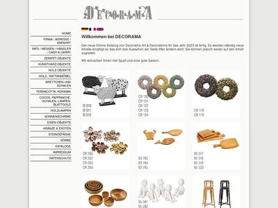 Website von DECORAMA GmbH