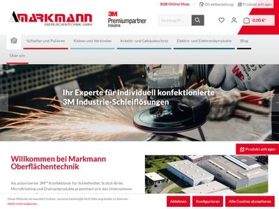 Website von Markmann Oberflächentechnik GmbH