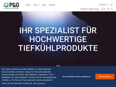 Website von P&G International Trading GmbH