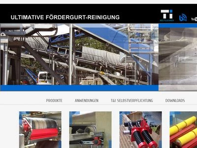 Website von T&I Technologie und Industriekomponenten GmbH