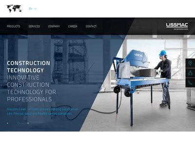 Website von LISSMAC Maschinenbau GmbH