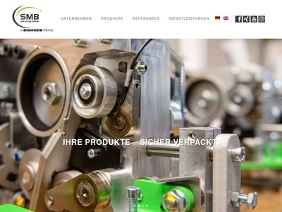 Website von SMB Schwede Maschinenbau GmbH