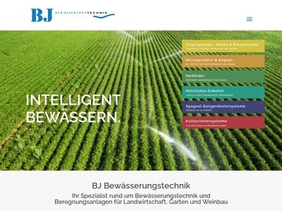 Website von BJ Bewässerungstechnik GmbH & Co. KG