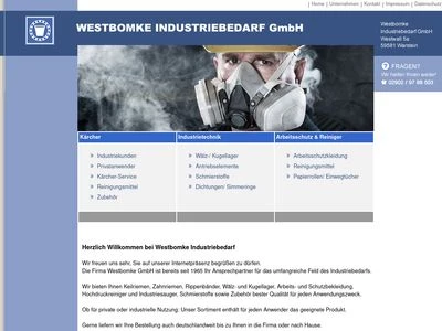 Website von Westbomke Industriebedarf GmbH