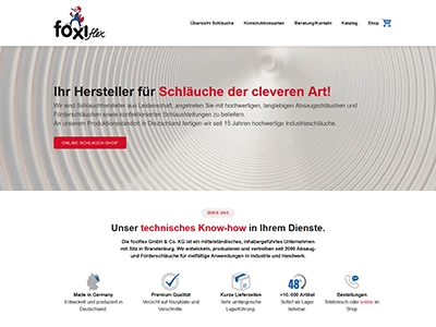 Website von foxiflex GmbH & Co. KG