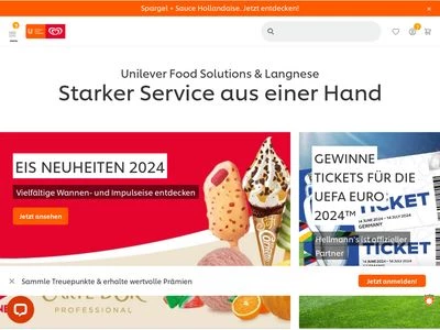 Website von Unilever Deutschland GmbH