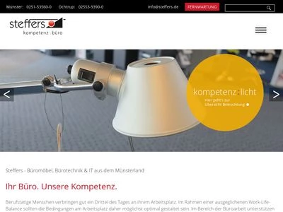 Website von Steffers GmbH & Co. KG