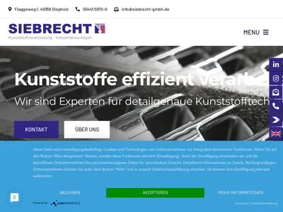 Website von Siebrecht GmbH
