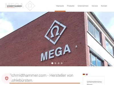 Website von Schmidthammer Elektrokohle GmbH