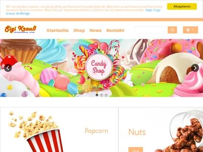 Website von Sigi Krauß - Süßwarengroßhandel