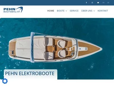 Website von PEHN Bootsbau GmbH
