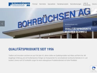 Website von Bohrbüchsen AG