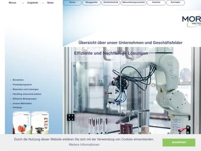 Website von Morali Produktionstechnik GmbH