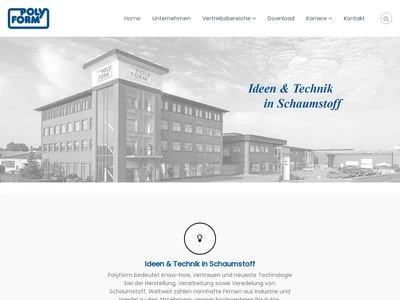Website von POLYFORM Kunststofftechnik GmbH & Co. Betriebs KG