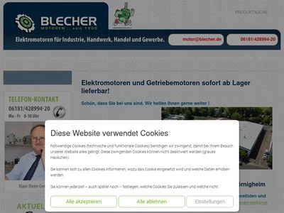 Website von Blecher Motoren GmbH