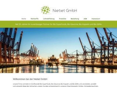 Website von Nietiet GmbH