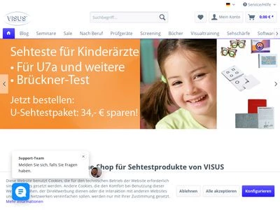Website von VISUS GmbH