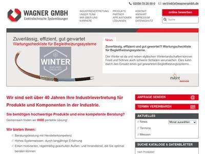 Website von Wagner GmbH