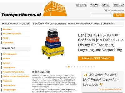 Website von Transportboxen.at