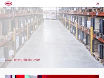 Website von Bever & Klophaus GmbH