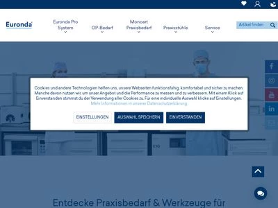 Website von EURONDA DEUTSCHLAND GmbH