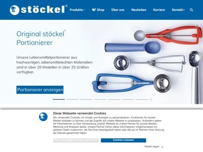 Website von Stöckel Söhne Metallwarenfabrik GmbH & Co. KG