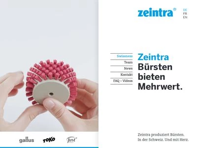 Website von zeintra AG