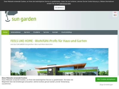 Website von SUN GARDEN GmbH