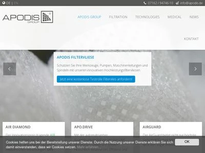 Website von APODIS GmbH