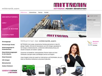 Website von MITTRONIK GmbH