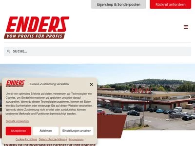 Website von ENDERS GmbH & Co.KG