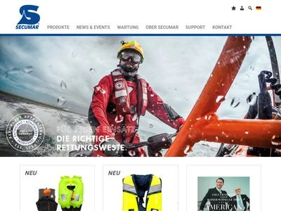 Website von Bernhardt Apparatebau GmbH u. Co. Rettungsgeräte für Schifffahrt und Luftfahrt