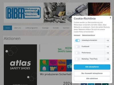 Website von Biber-Werkzeuge Handels GmbH