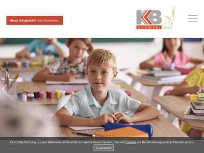 Website von KB Container GmbH