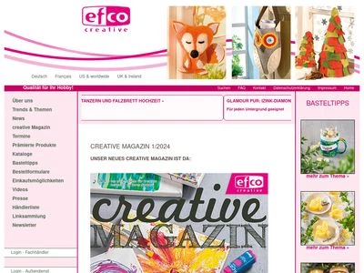Website von EFCO CREATIVE GMBH